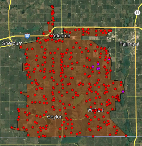B2B10 south fiber area