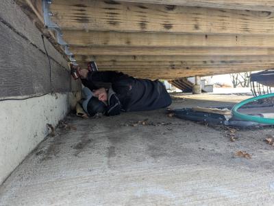 technician completing home install
